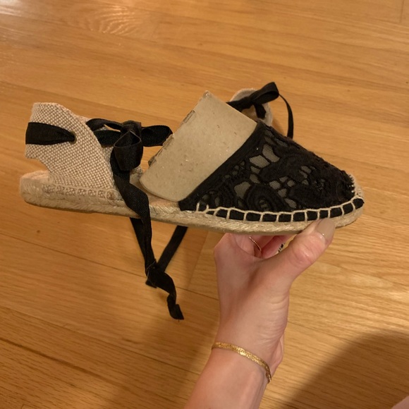 Soludos Lace-up Lace Sandals - Picture 4 of 5